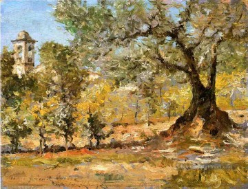  impressionniste art - Oliviers Florence William Merritt Chase Paysage impressionniste